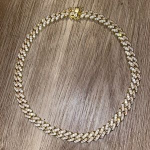 Iced out 20 inch diamond necklace